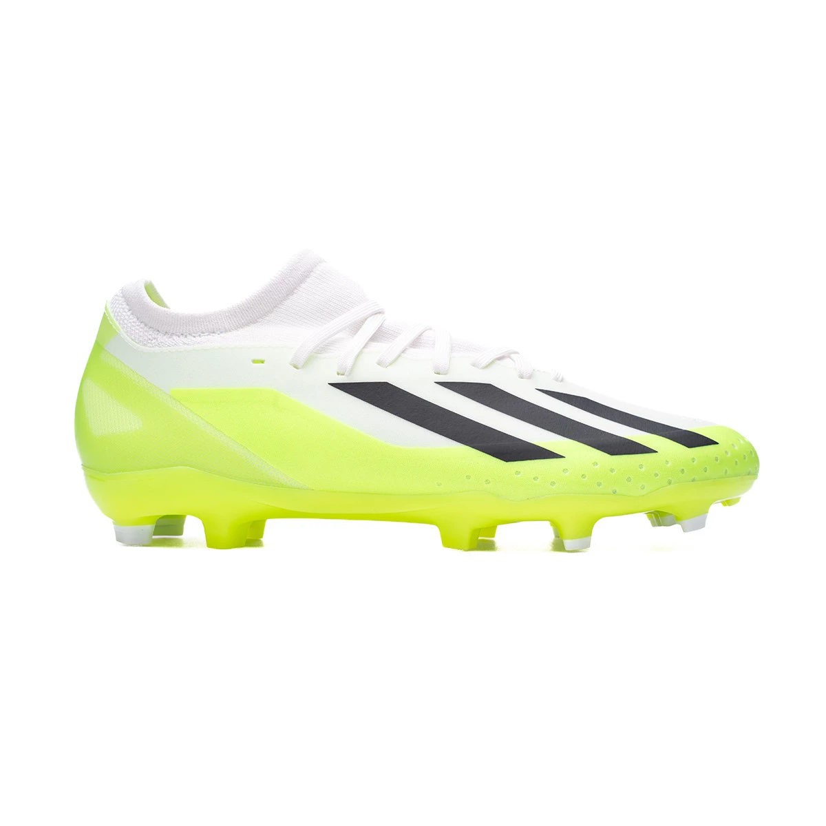 adidas Performance X CRAZYFAST.3 - Botas de fútbol multitacos - footwear  white/core black/lucid lemon/blanco 
